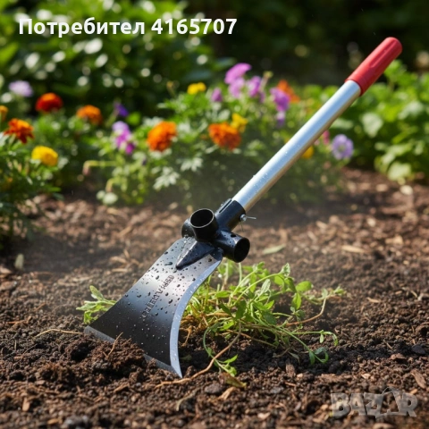 Многофункционален градински инструмент 4 в 1 – брадва, лопата, мотика и сърп в едно, снимка 9 - Градински инструменти - 53046404