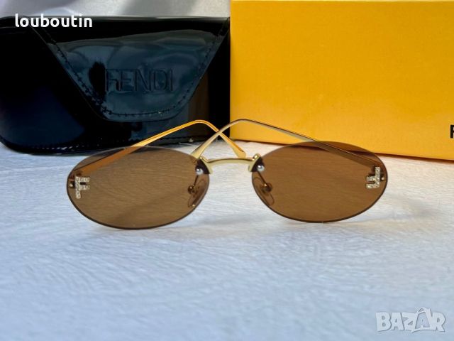 Fendi Дамски слънчеви очила елипса овални 4 цвята, снимка 9 - Слънчеви и диоптрични очила - 45248191