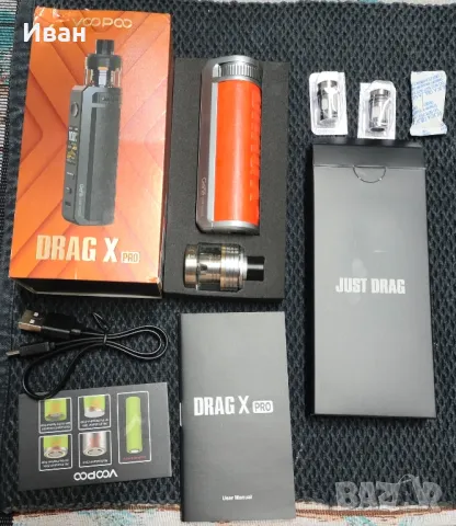 Продавам вейп VooPoo Drag X Pro 100 W, снимка 5 - Електронни цигари - 47172997