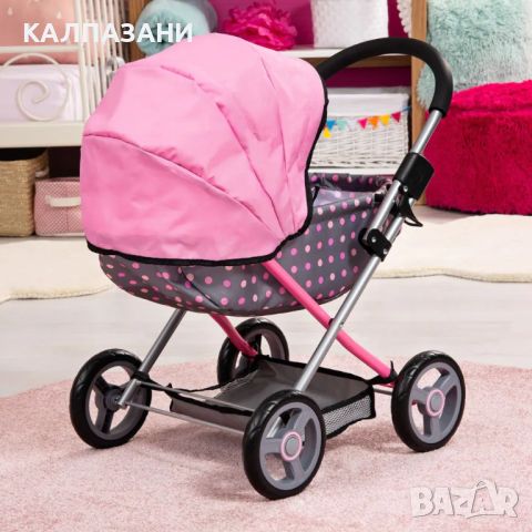 BAYER Количка за кукли COSY с чанта, одеяло и възглавница сива 12766AA, снимка 13 - Кукли - 45667063