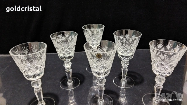 кристални чаши , снимка 2 - Антикварни и старинни предмети - 53929886