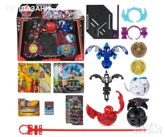 Боен комплект Bakugan, Special Attack Dragonoid, Ventri, Bruiser, Octogan, Trox Spin Master 6066997, снимка 2 - Фигурки - 47575320