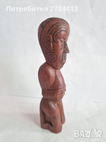 Маорска дървена статуетка