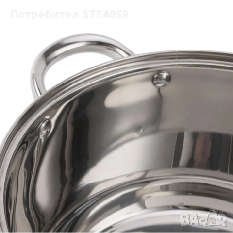 Комплект тенджери от неръждаема стомана ADM – 12 части с капаци BXGG-001, снимка 6 - Съдове за готвене - 53151959