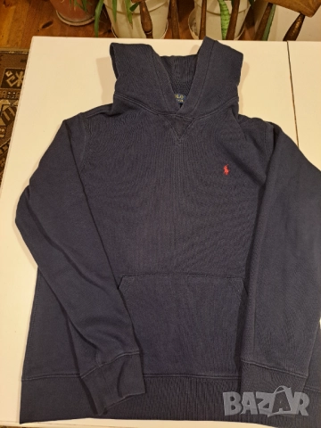 Оригинален Polo Ralph Lauren пуловер – тъмносин, размер 14–16