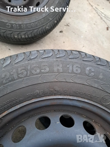 Комплект гуми с джанти и сензори 215 60 R16C Continental Vanco, снимка 7 - Гуми и джанти - 53013437
