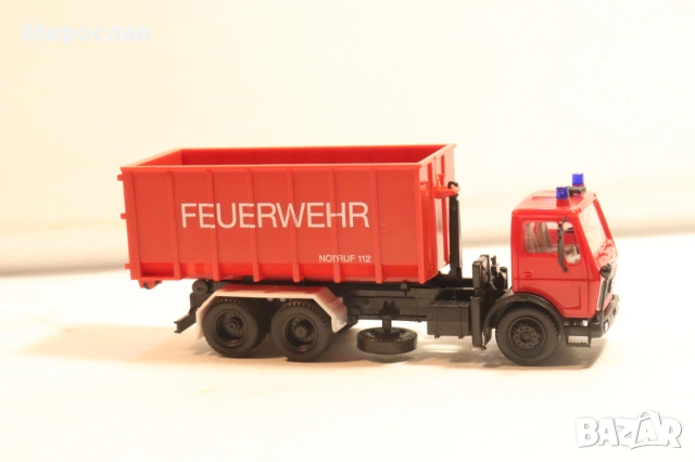 HERPA??? H0 1/87 МERCEDES КАМИОН ПОЖАРНА МОДЕЛ КОЛИЧКА, снимка 5 - Колекции - 54216066