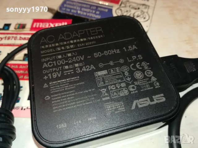 ASUS 19V/3,42A-POWER ADAPTER 1108241231, снимка 2 - Мрежови адаптери - 46872547