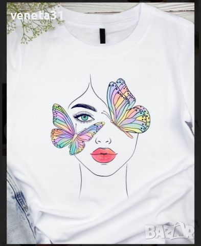 Дамски Art блузи с къс ръкав, снимка 13 - Тениски - 45625326