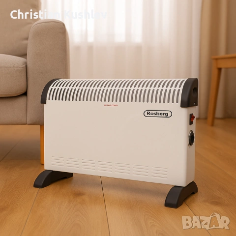 Конвекторна отоплителна печка Rosberg (2000W) и Rosberg (2000W с вентилатор) – 2000W, снимка 2 - Друга електроника - 53220051