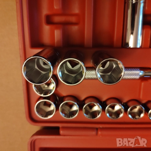 K INTERNATIONAL TOOLS 3/8 drive гедоре /гидория 26части къси дълги вложки камъни комплект, снимка 3 - Гедорета - 52915024