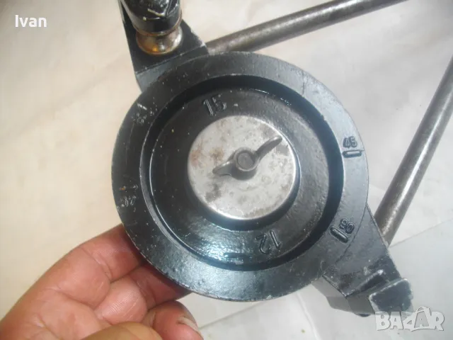 НОВ НИДЕРЛАНДСКИ РЪЧЕН ТРЪБОГИБ УРЕД ЗА ОГЪВАНЕ НА ТРЪБИ РАЗМЕР ДИАМЕТЪР ф12мм-ф15мм МАСИВЕН, снимка 5 - Други инструменти - 49637503