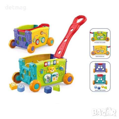 Занимателна количка със звук и светлина DARENLAND, снимка 3 - Детски колички - 52573402