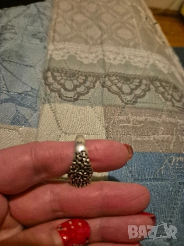 сребърен пръстен с голям циркон Tokash, снимка 6 - Пръстени - 53114683