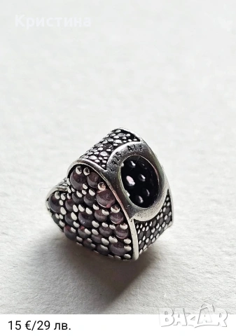 Неоригинални сребърни талисмани, снимка 15 - Гривни - 54204455