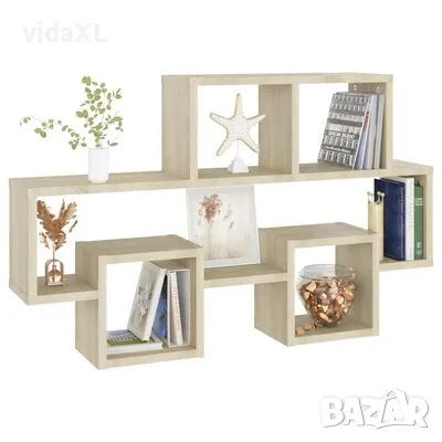 vidaXL Стенен рафт във форма на кола, дъб сонома, 82x15x51 см（SKU:807253）, снимка 4 - Други - 49414394