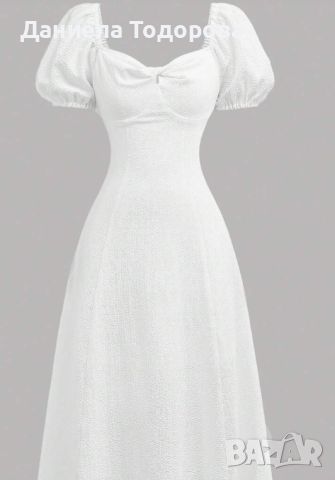 Бяла рокля, снимка 1 - Рокли - 46372118