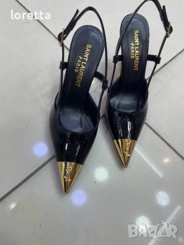 YSL лачени сандали , снимка 3 - Сандали - 54259827