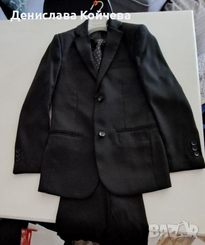 Официален черен детски костюм за 10 годишно момче, снимка 1