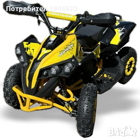  Електрическо Детско ATV NIGHTHAWK 1200W | Флаг, Музика / модел 2024г.