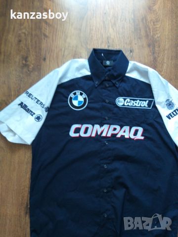 BOGNER BMW SHIRT HALF SLEEVE LARGE - мъжка колекционерска риза КАТО НОВА, снимка 5 - Ризи - 45797907