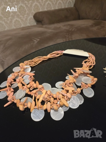 Уникални гердани РЪЧКА ИЗРАБОТКА със седеф, снимка 7 - Колиета, медальони, синджири - 52462191