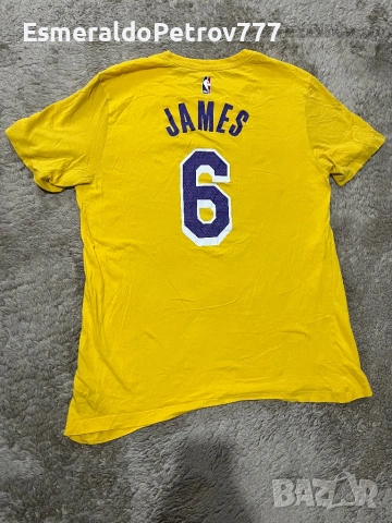 Мъжка баскетболна тениска Найк Lakers James6, снимка 4 - Спортни дрехи, екипи - 54025033