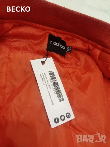 Дамско бомбър яке Boohoo, снимка 10 - Якета - 48931922