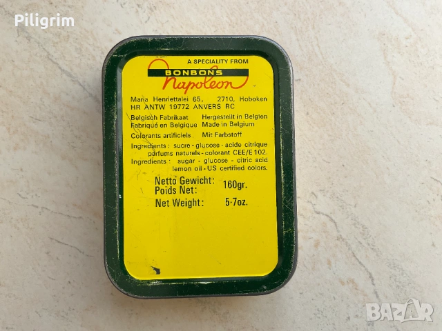 Винтидж кутия за бонбони Napoleon Le Bon Bonbon. Белгия., снимка 3 - Колекции - 53799151