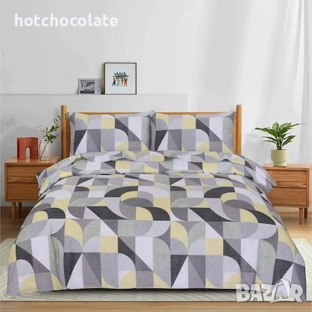 Спален комплект Kring, 4 части, 100% памук, Нов, снимка 3 - Спално бельо - 52659524