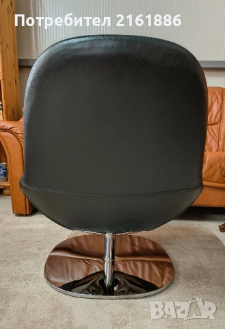 Елегантно кресло от естествена кожа , снимка 5 - Дивани и мека мебел - 54183577