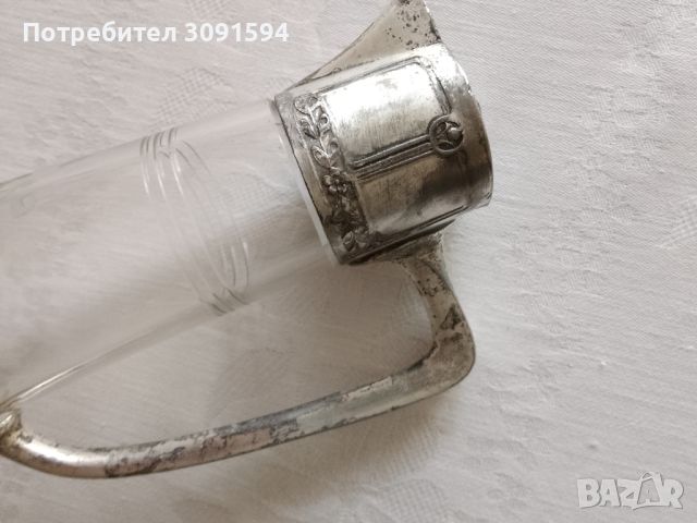  Каничка рязано стъкло, снимка 8 - Антикварни и старинни предмети - 45638802