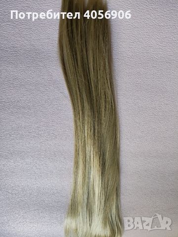 ТОП!! 40 инча ( 101 см ) златно руса треса за коса с 5 клипси, снимка 3 - Аксесоари за коса - 46463133