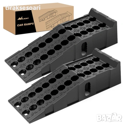 2 БРОЯ Професионални автомобилни сервизни рампи ROCKFORCE 2.5 ТОНА