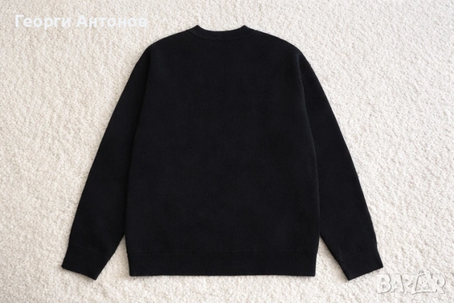 Черна плетена блуза LV модел – нова, снимка 2 - Блузи - 53527071