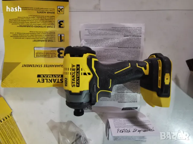 Акумулаторен ударен винтоверт Stanley FatMax® SFMCF810B-XJ, V20, 18V, 170 Nm, без батерия и зарядно , снимка 6 - Винтоверти - 48570866