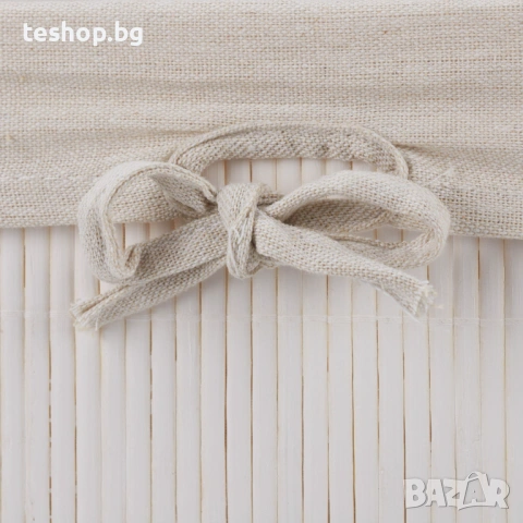 Комплект от 4 кутии за съхранение от бамбук, снимка 5 - Органайзери - 53652298