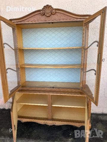 Ретро бюфет  витрина от две части, снимка 6 - Бюфети - 53958174