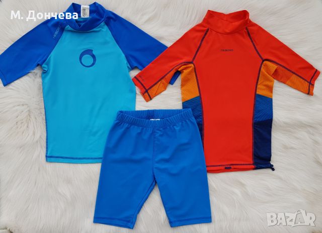 Плажни блузи UPF 50+ и бански за момче 7-8 години, снимка 15 - Детско бельо и бански  - 45694782