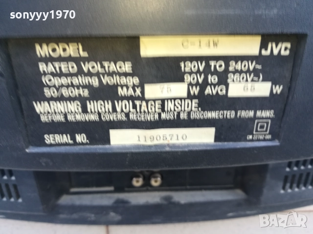 JVC MODEL C-14W TV 1010251640, снимка 9 - Телевизори - 52010758