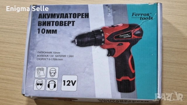 Акумулаторен винтоверт марка Ferros Tools.  , снимка 2 - Винтоверти - 53479517