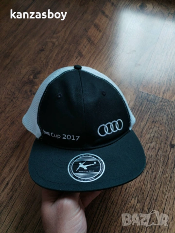 audi cap - страхотна мъжка шапка КАТО НОВА  универсален размер, снимка 2 - Шапки - 54264161
