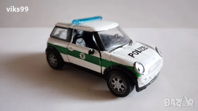 AmerCOM Germany Police BMW Mini Cooper - Мащаб 1:43, снимка 5 - Колекции - 48435941