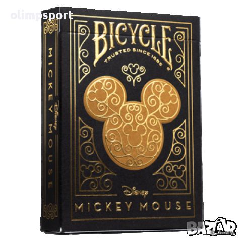 карти за игра BICYCLE MICKEY MOUSE BLACK AND GOLD  нови , снимка 1 - Карти за игра - 46703717