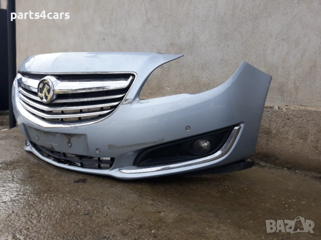предна броня за опел инсигния фейслифт 13-17 с маска решетки и халогени OPEL INSIGNIA  инсигниа, снимка 3 - Части - 53652365