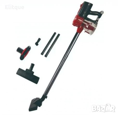 Прахосмукачка вертикална и ръчна 281, 600W, 0.8л., циклон, без торба, червен/черен, снимка 5 - Прахосмукачки - 52750491