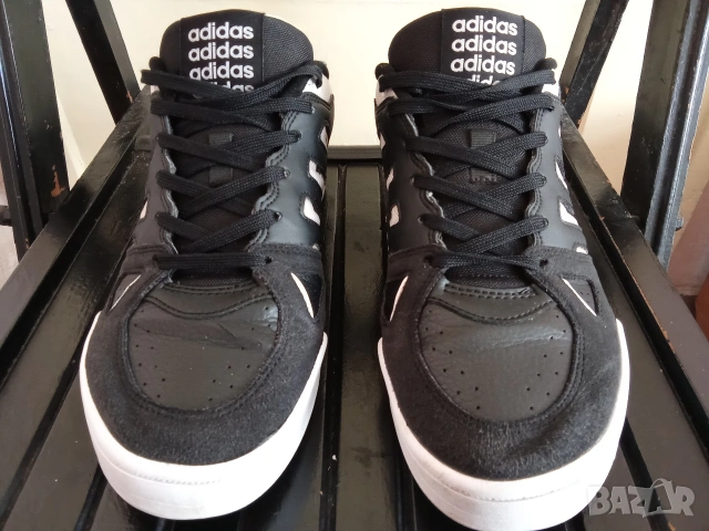 43 1/3 ADIDAS Midcity Low Мъжки кецове маратонки черни бели, снимка 5 - Кецове - 54074880