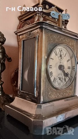 Antique German carriage clock alarm clock Junghans 1910s, снимка 4 - Други - 46656468