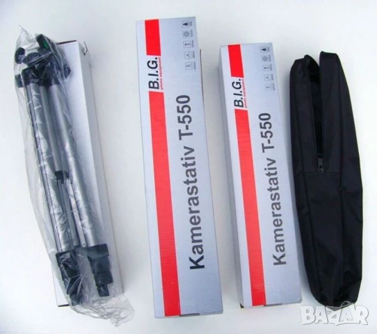 Оригинал B.I.G. К-т Немски СТАТИВ 40-126см с Кейс за Смартфони Фотоапарати Екшън Камери GoPro БАРТЕР, снимка 4 - Чанти, стативи, аксесоари - 51099168