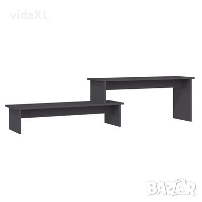 vidaXL ТВ шкаф, сив, 180x30x43 см, ПДЧ（SKU:806267